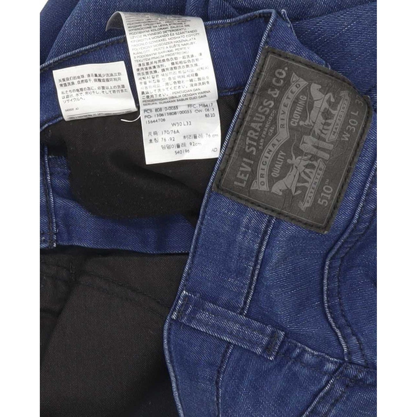 Levi's 511 Men Blue Straight Slim Stretch Jeans W30 L32