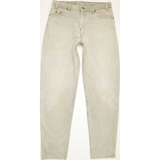 Levi's 550 Made in USA Men Beige Tapered Relaxed Jeans W36 L34