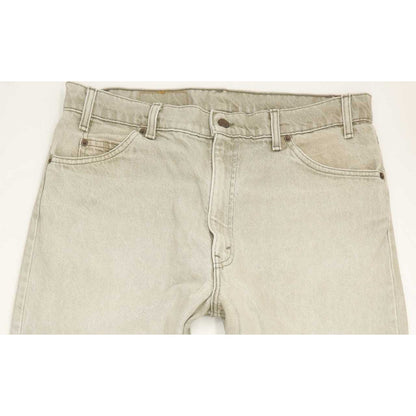 Levi's 550 Made in USA Men Beige Tapered Relaxed Jeans W36 L34