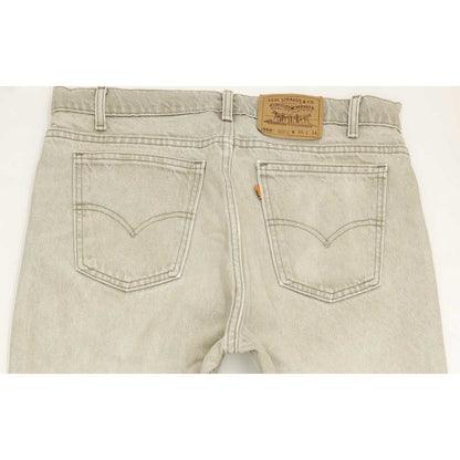Levi's 550 Made in USA Men Beige Tapered Relaxed Jeans W36 L34