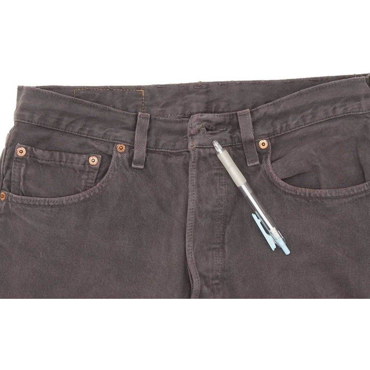 Levi's 501 Made in USA Men Grey Straight Regular Jeans W32 L33