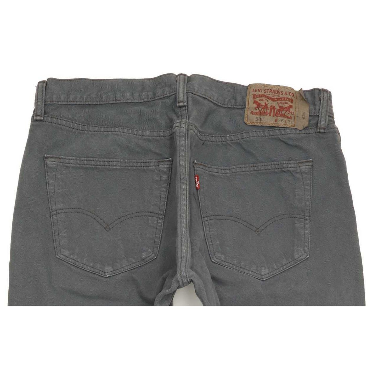 Levi's 501 Men Grey Straight Regular Jeans W36 L31