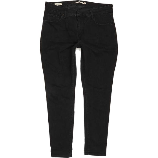 Levi's 310 Shaping Black Skinny Slim Stretch Jeans High Waisted W32 L28