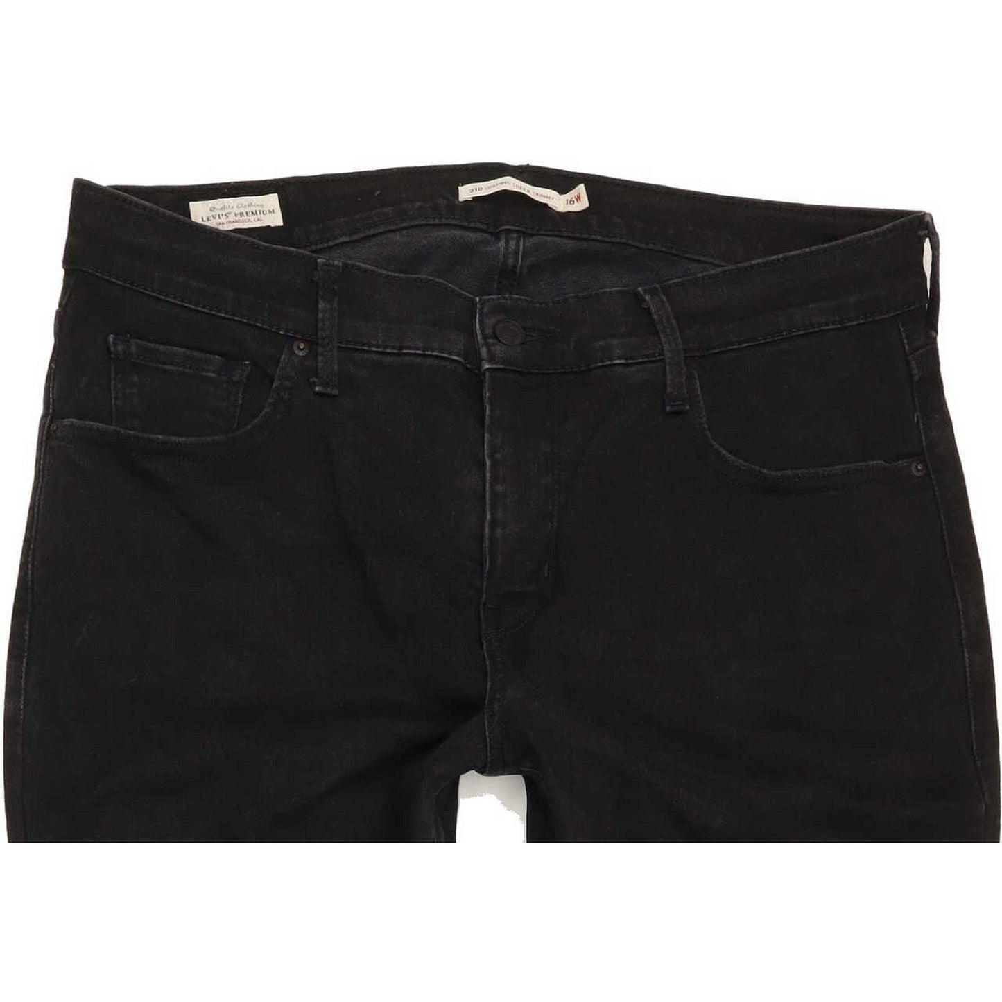 Levi's 310 Shaping Black Skinny Slim Stretch Jeans High Waisted W32 L28