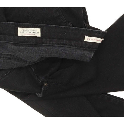 Levi's 310 Shaping Black Skinny Slim Stretch Jeans High Waisted W32 L28