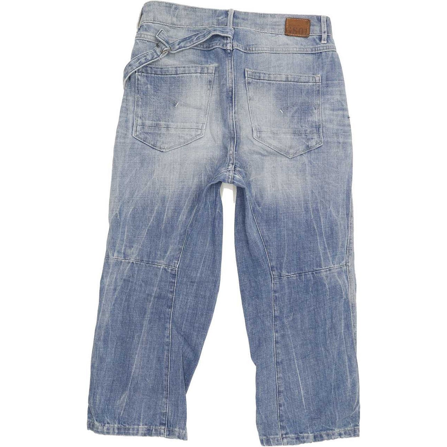 G-Star Sen Blue Straight Loose Cropped Jeans High Waisted W27 L32