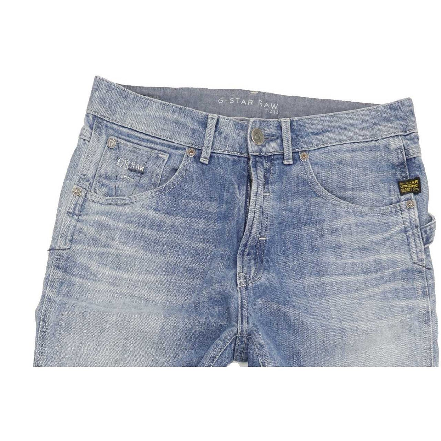 G-Star Sen Blue Straight Loose Cropped Jeans High Waisted W27 L32