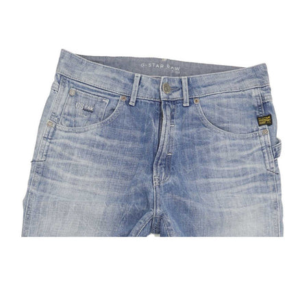 G-Star Sen Blue Straight Loose Cropped Jeans High Waisted W27 L32