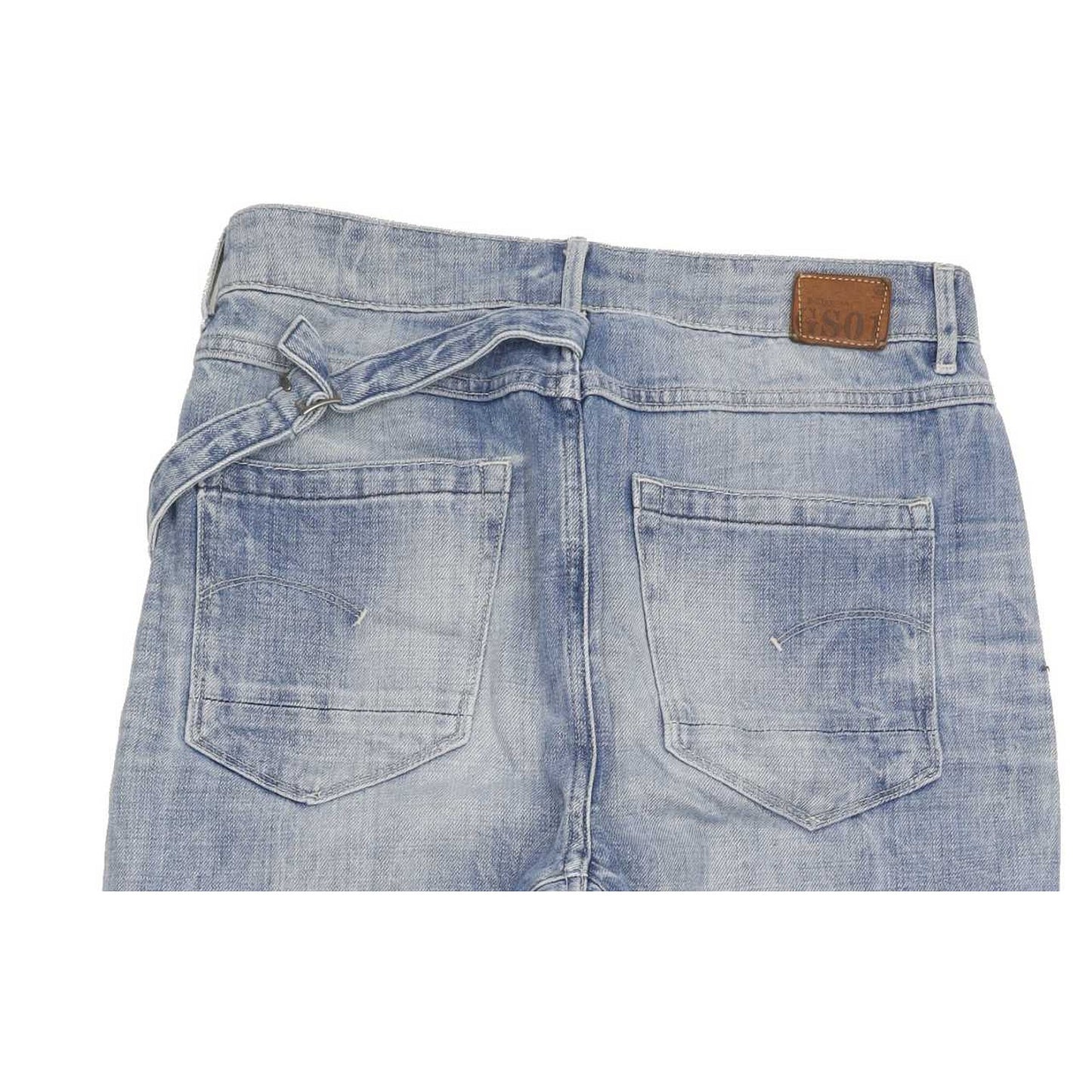 G-Star Sen Blue Straight Loose Cropped Jeans High Waisted W27 L32