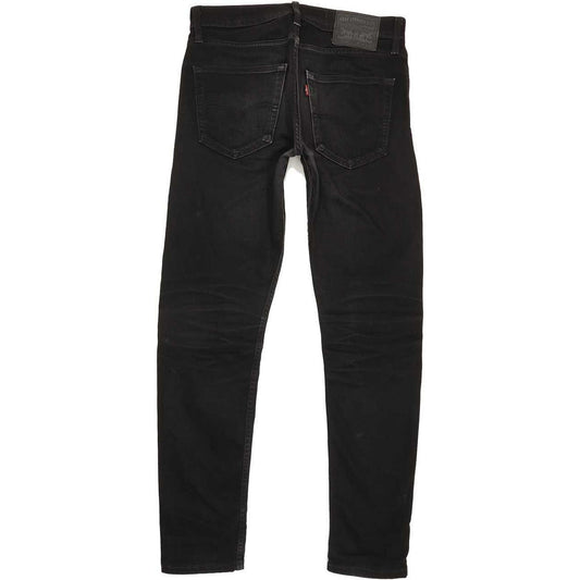 Levi's 512 Men Black Tapered Slim Stretch Jeans W30 L31