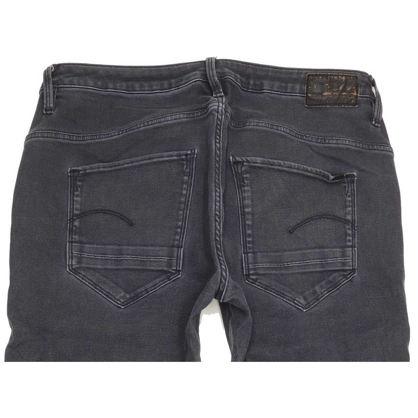 G-Star Arc 3D Btn Women Grey Tapered Slim Boyfriend Stretch Jeans W27 L32