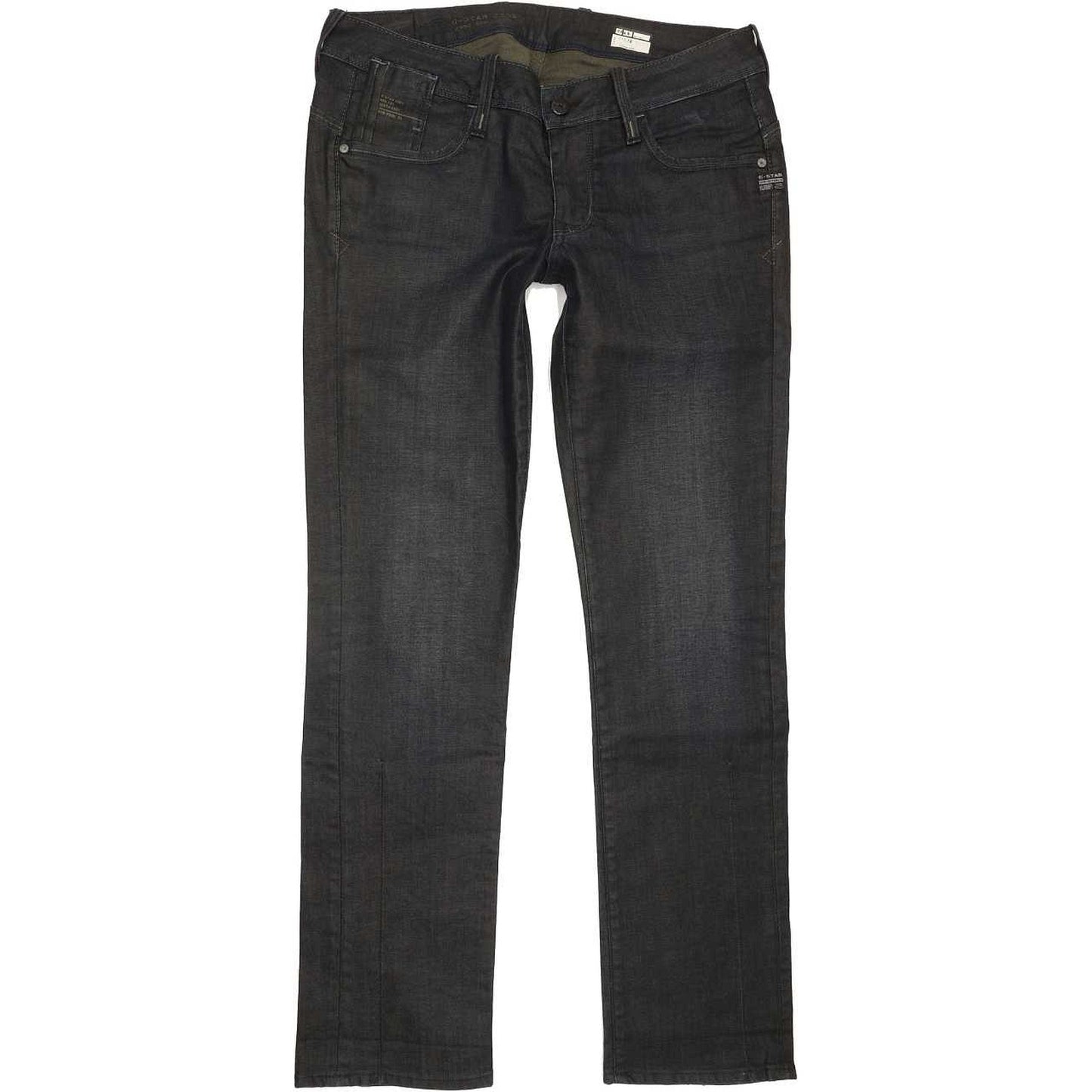 G-Star Elect Women Navy Straight Slim Stretch Jeans W32 L31
