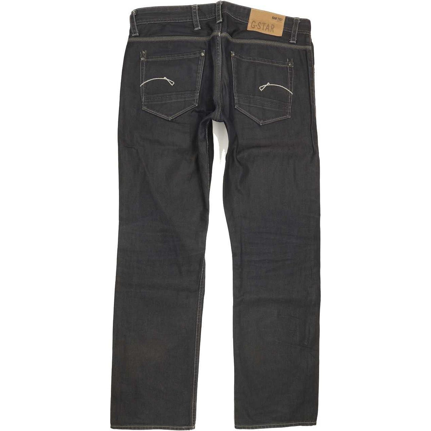 G-Star Porter Men Navy Straight Slim Jeans W33 L31