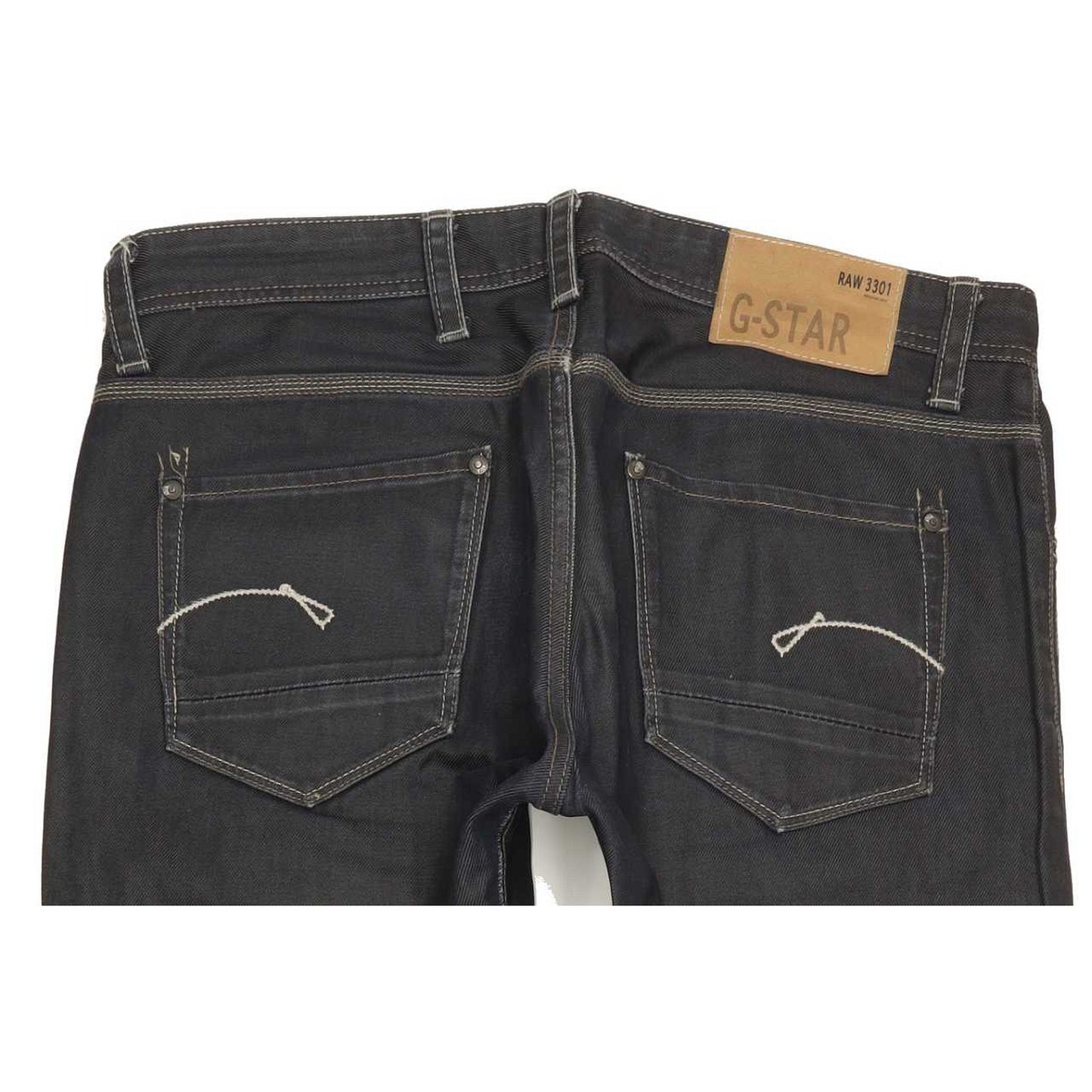 G-Star Porter Men Navy Straight Slim Jeans W33 L31