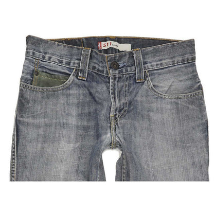 Levi's 511 Men Blue Straight Slim Jeans W30 L31