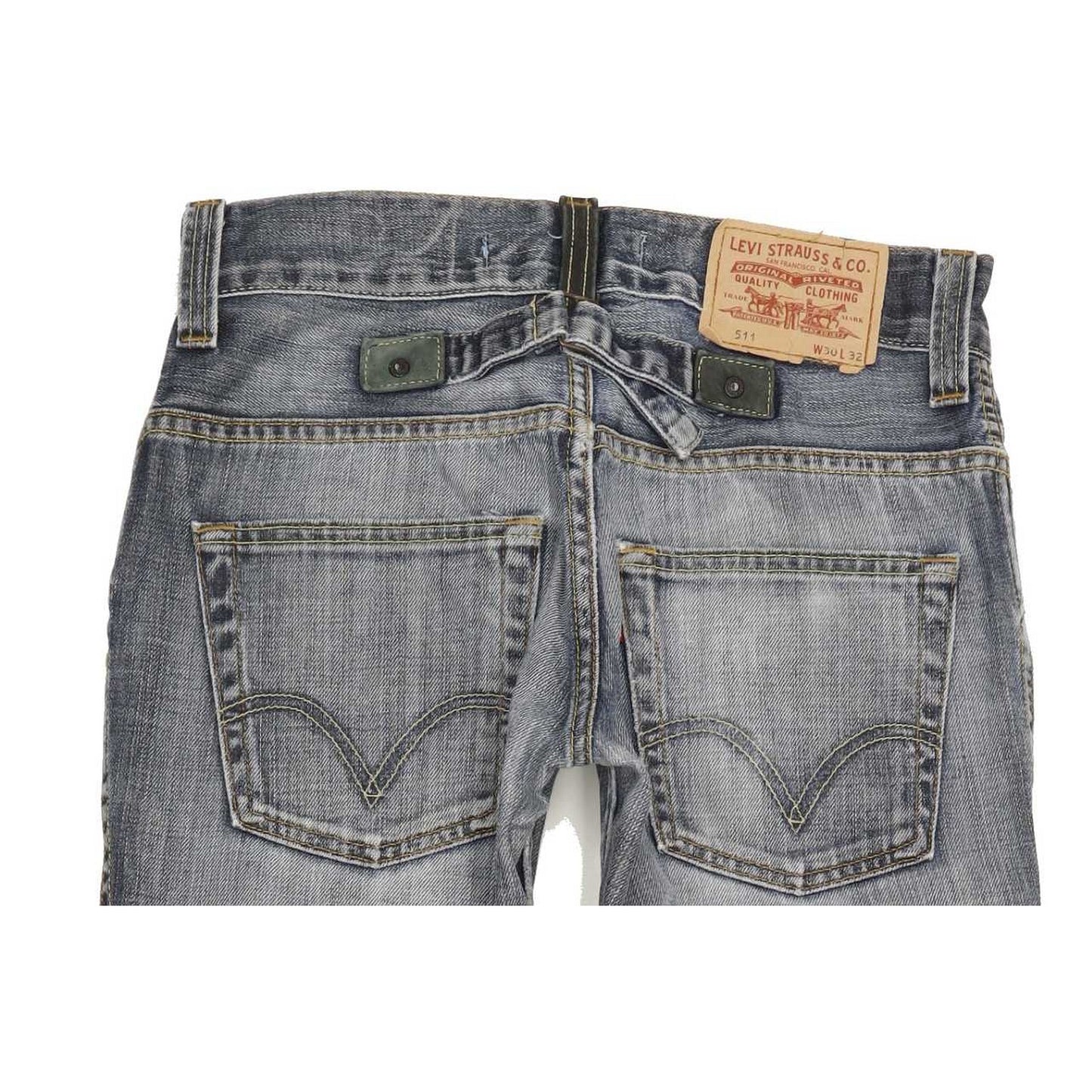 Levi's 511 Men Blue Straight Slim Jeans W30 L31