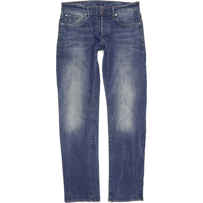 G-Star 3301 Men Blue Straight Slim Stretch Jeans W30 L33
