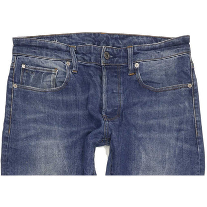 G-Star 3301 Men Blue Straight Slim Stretch Jeans W30 L33