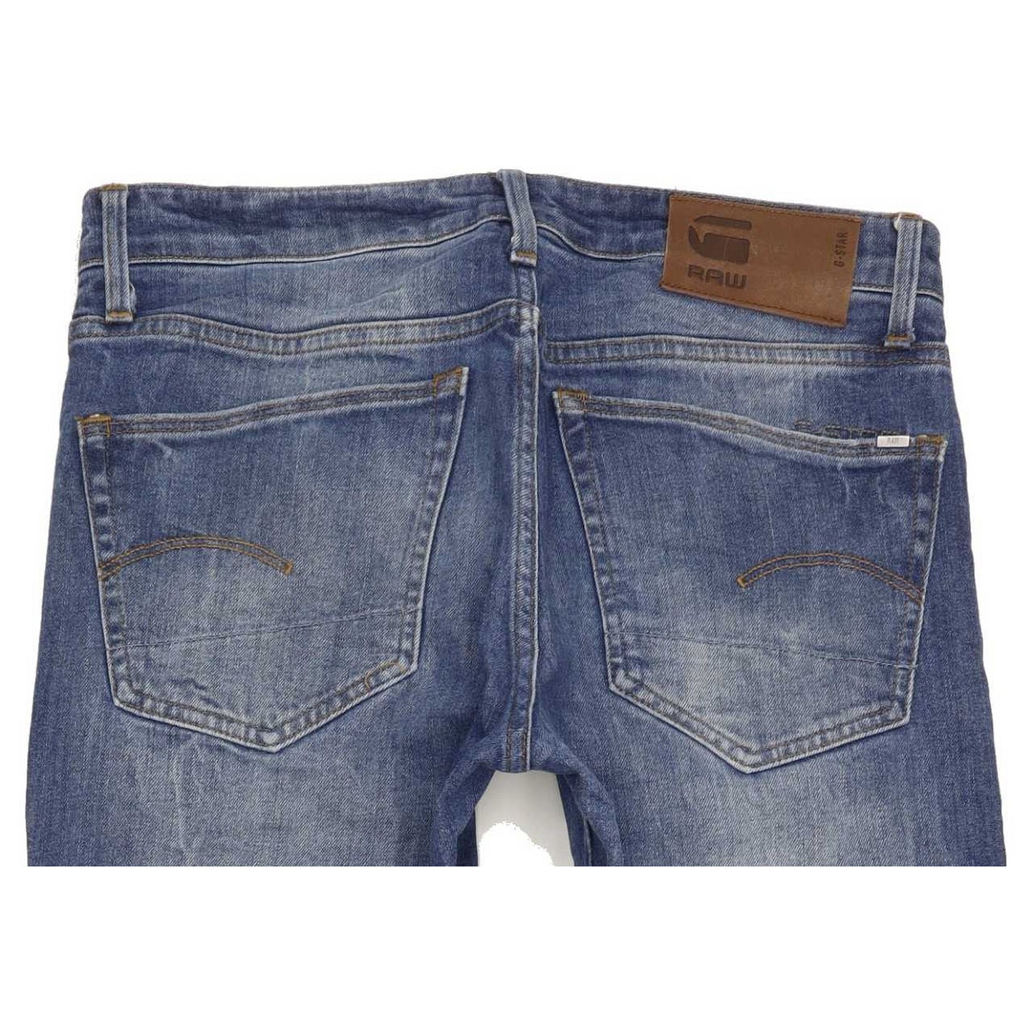 G-Star 3301 Men Blue Straight Slim Stretch Jeans W30 L33