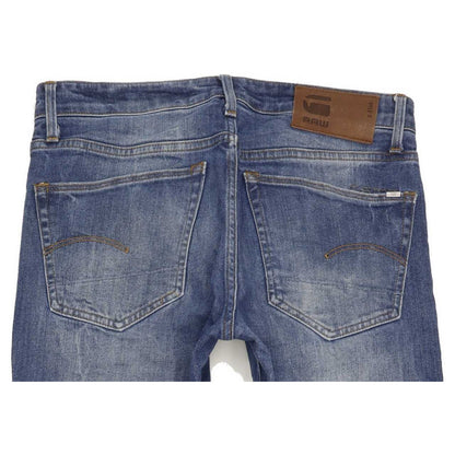 G-Star 3301 Men Blue Straight Slim Stretch Jeans W30 L33