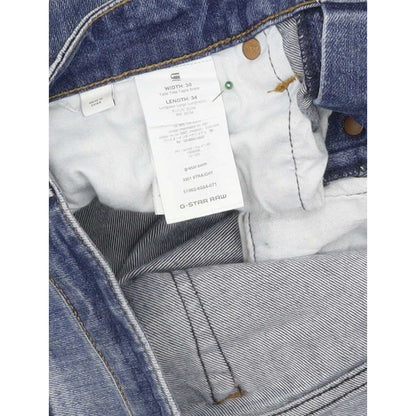 G-Star 3301 Men Blue Straight Slim Stretch Jeans W30 L33