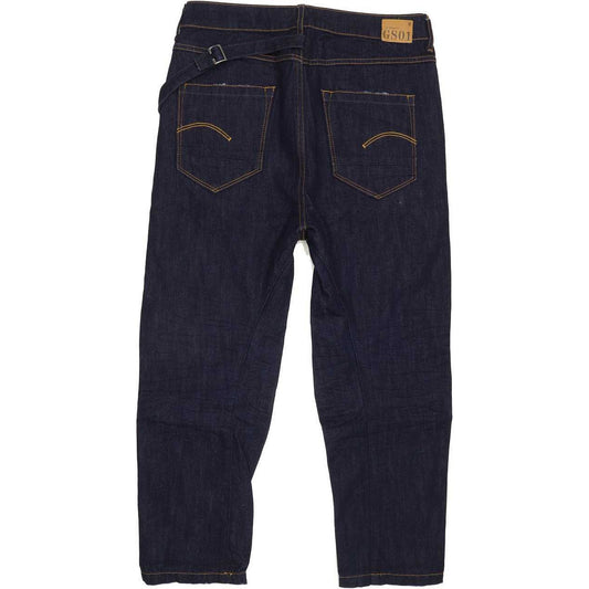G-Star Sen Blue Straight Loose Cropped Jeans High Waisted W26 L32