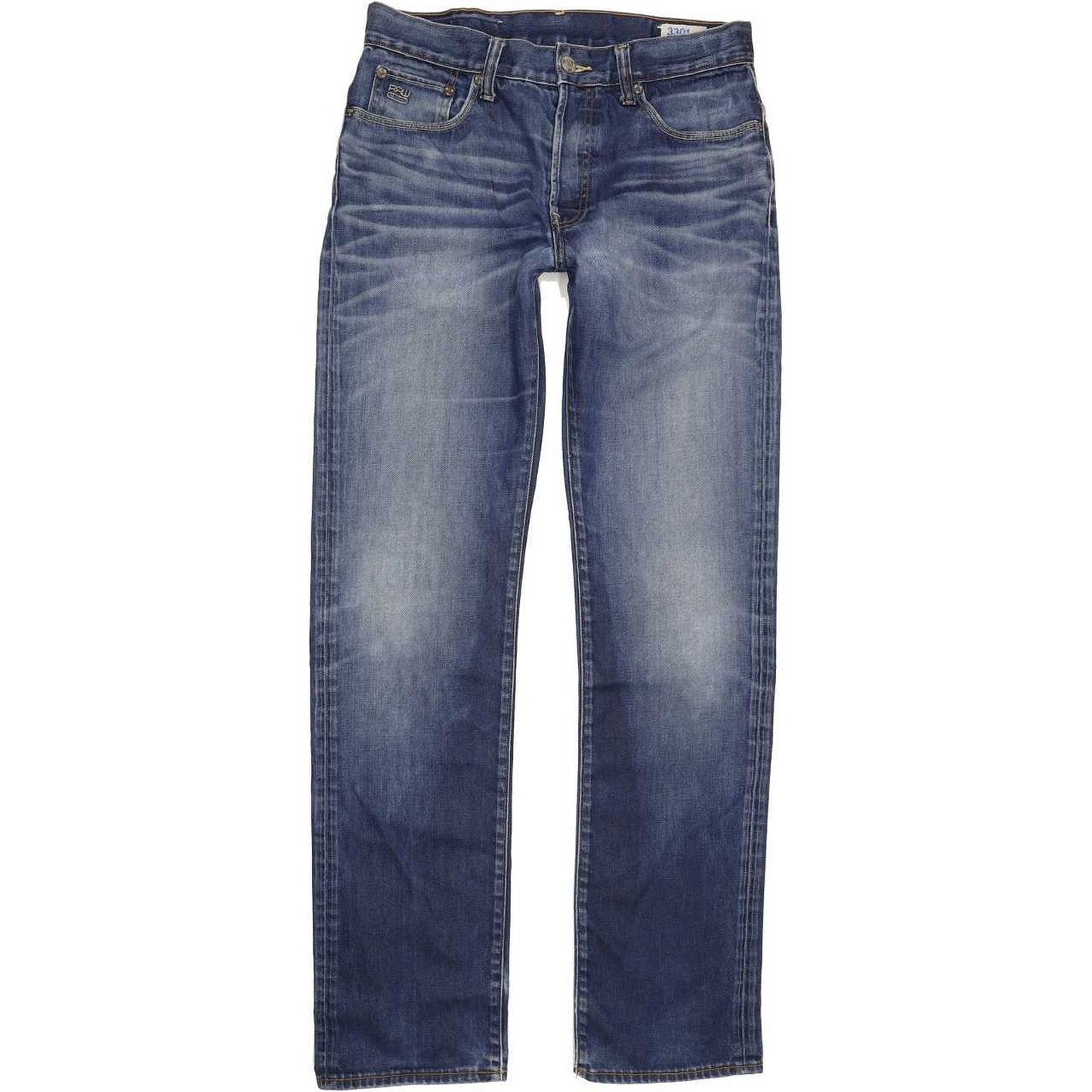 G-Star Men Blue Straight Regular Jeans W32 L34