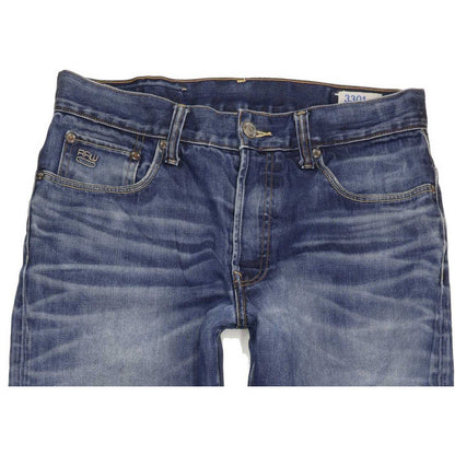 G-Star Men Blue Straight Regular Jeans W32 L34