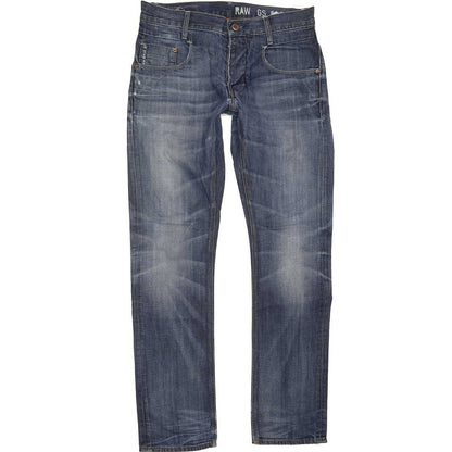 G-Star New Radar Men Blue Straight Slim Jeans W32 L32