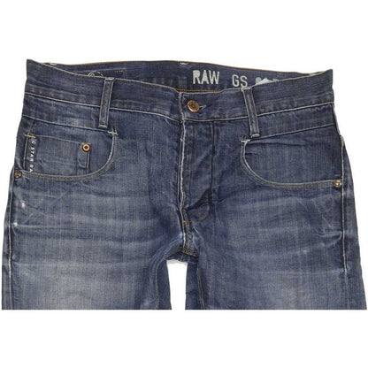 G-Star New Radar Men Blue Straight Slim Jeans W32 L32