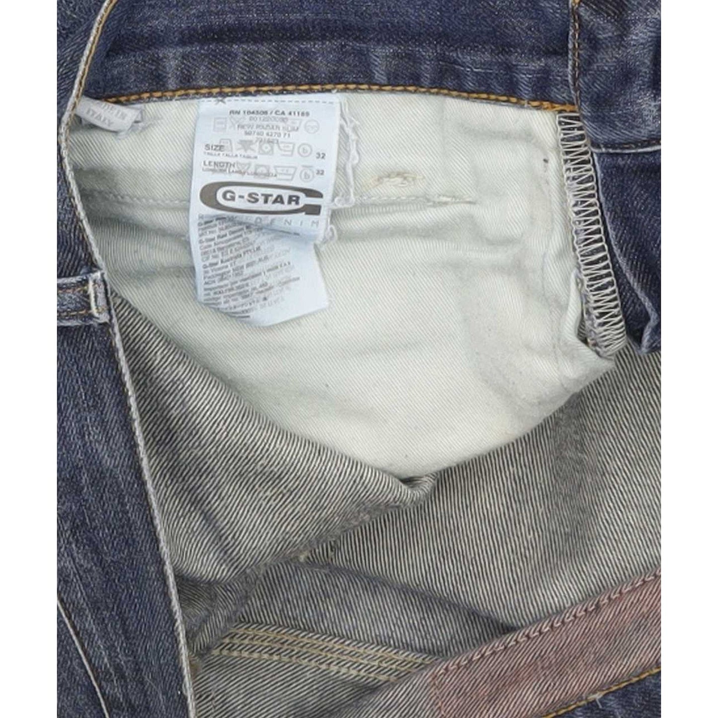 G-Star New Radar Men Blue Straight Slim Jeans W32 L32