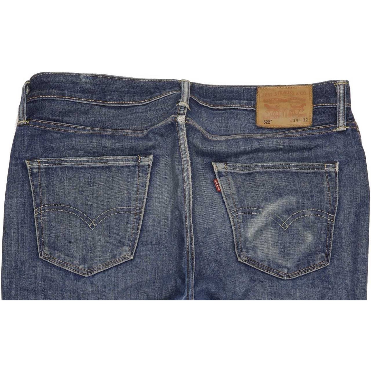 Levi's 522 Men Blue Tapered Slim Jeans W35 L31