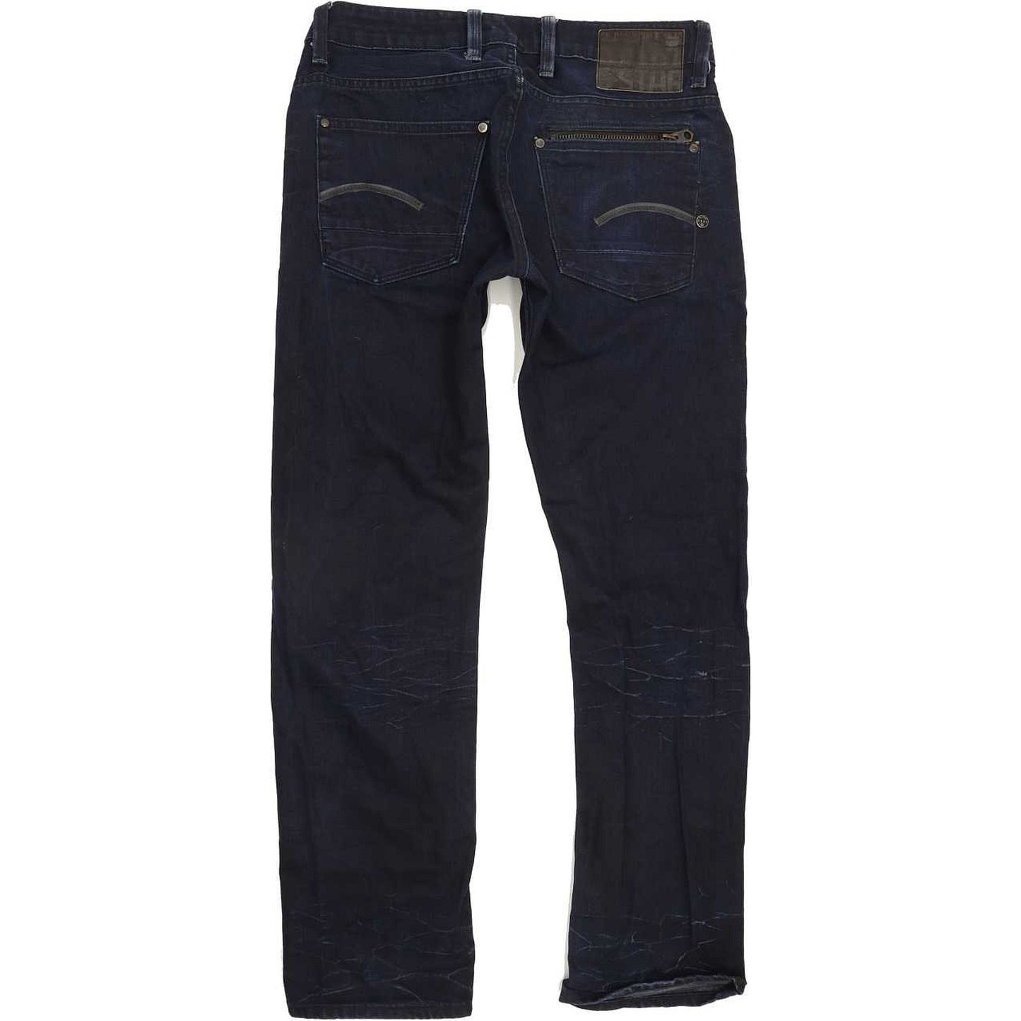 G-Star Attacc Low Men Navy Straight Slim Jeans W33 L31