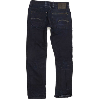 G-Star Attacc Low Men Navy Straight Slim Jeans W33 L31