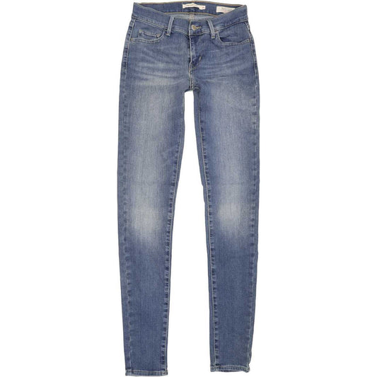 Levi's 710 Super Women Blue Skinny Slim Stretch Jeans W25 L32