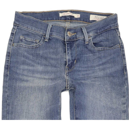 Levi's 710 Super Women Blue Skinny Slim Stretch Jeans W25 L32