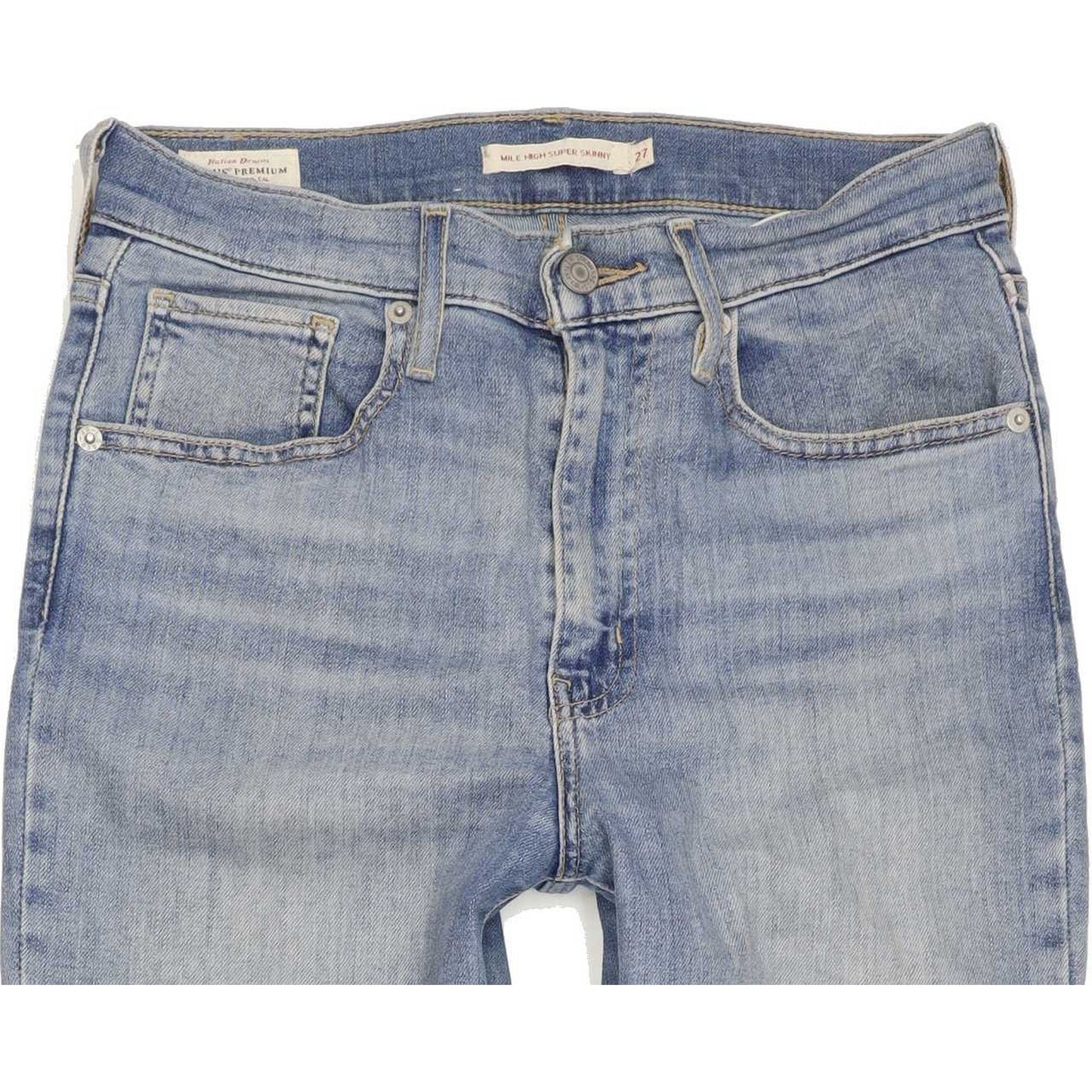 Levi's Mile High Rise Women Blue Skinny Stretch Jeans W27 L30