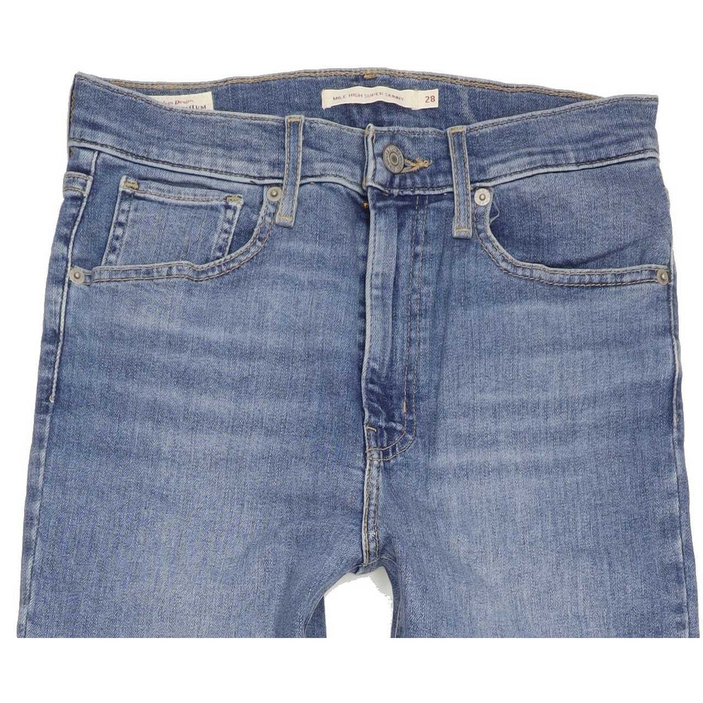 Levi's Mile High Rise Blue Skinny Stretch Jeans High Waisted W28 L30