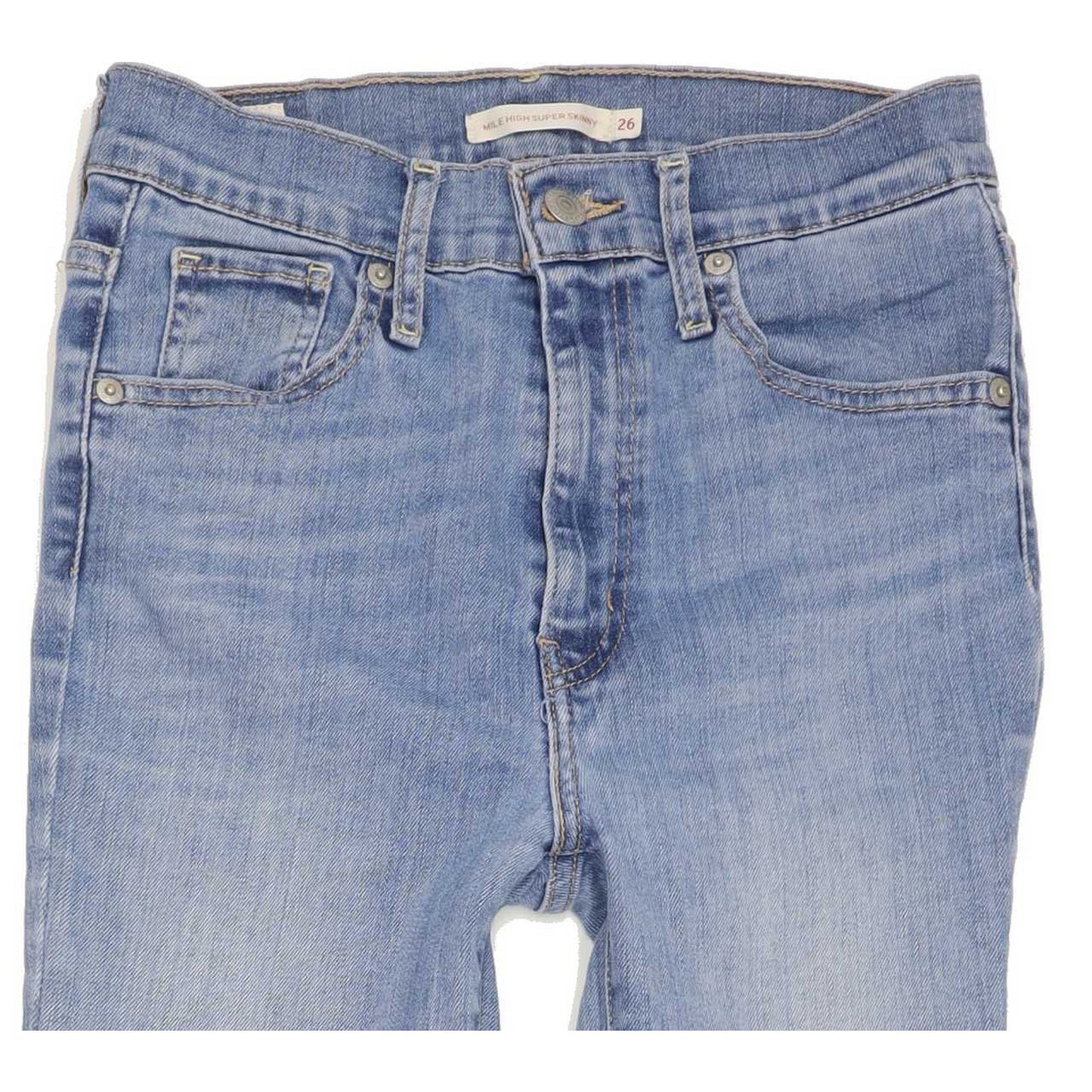 Levi's Mile High Rise Women Blue Skinny Stretch Jeans W26 L32