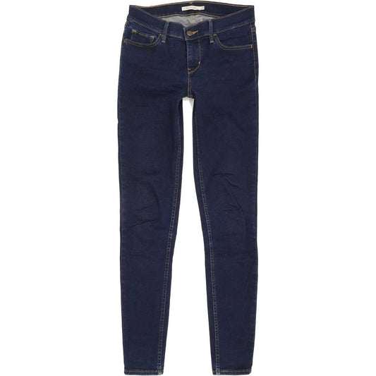Levi's 710 Super Women Blue Skinny Slim Stretch Jeans W29 L31