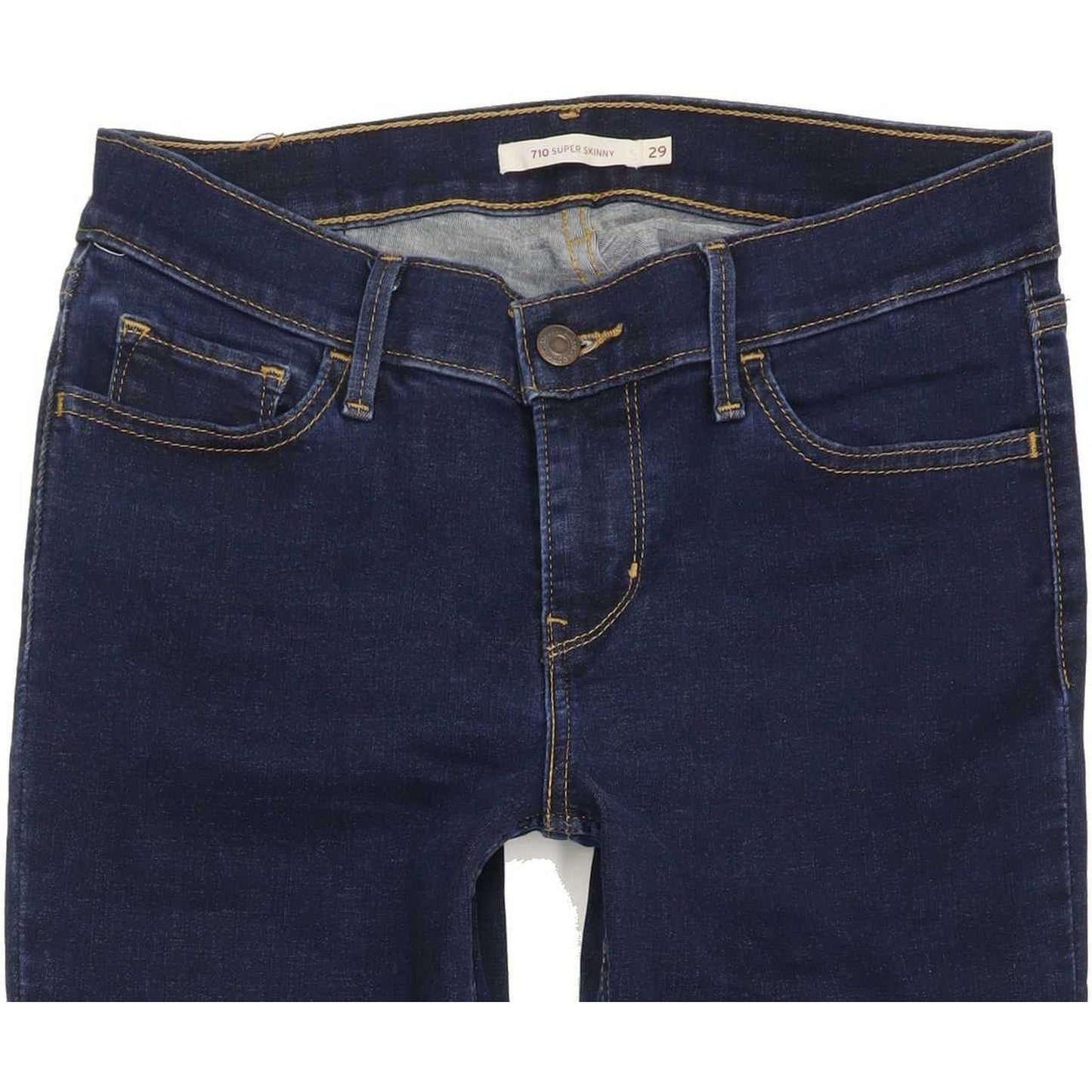Levi's 710 Super Women Blue Skinny Slim Stretch Jeans W29 L31