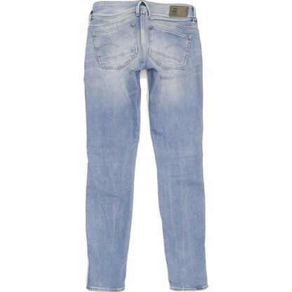 G-Star Lynn Mid Women Blue Skinny Slim Stretch Jeans W27 L30