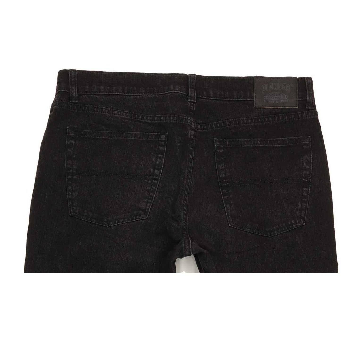 Pioneer Men Black Straight Regular Stretch Jeans W34 L29