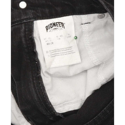 Pioneer Men Black Straight Regular Stretch Jeans W34 L29