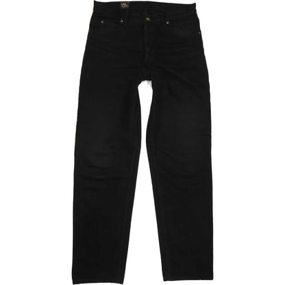 Lee Men Black Straight Regular Jeans W33 L34