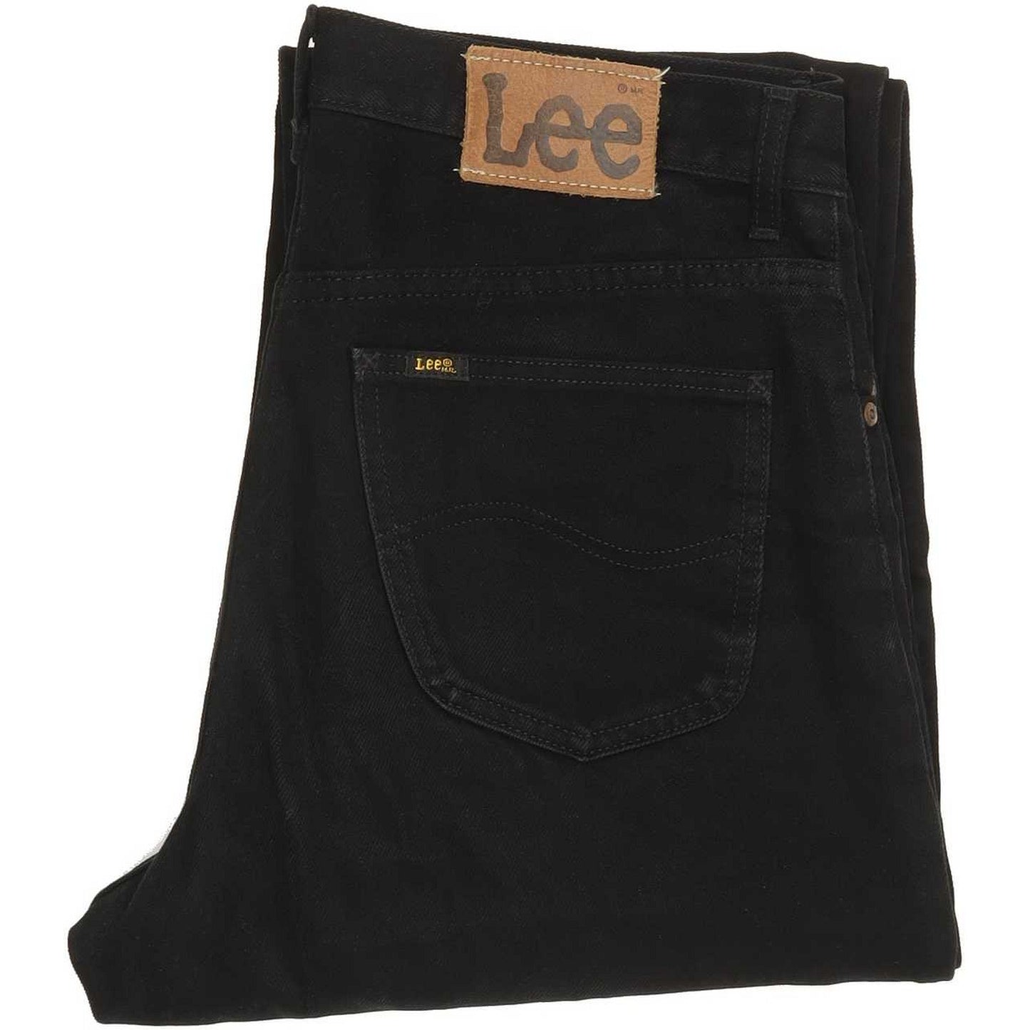 Lee Men Black Straight Regular Jeans W33 L34