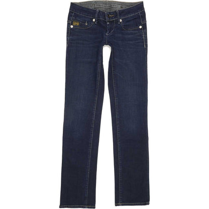 G-Star Midge Women Blue Straight Slim Stretch Jeans W26 L32