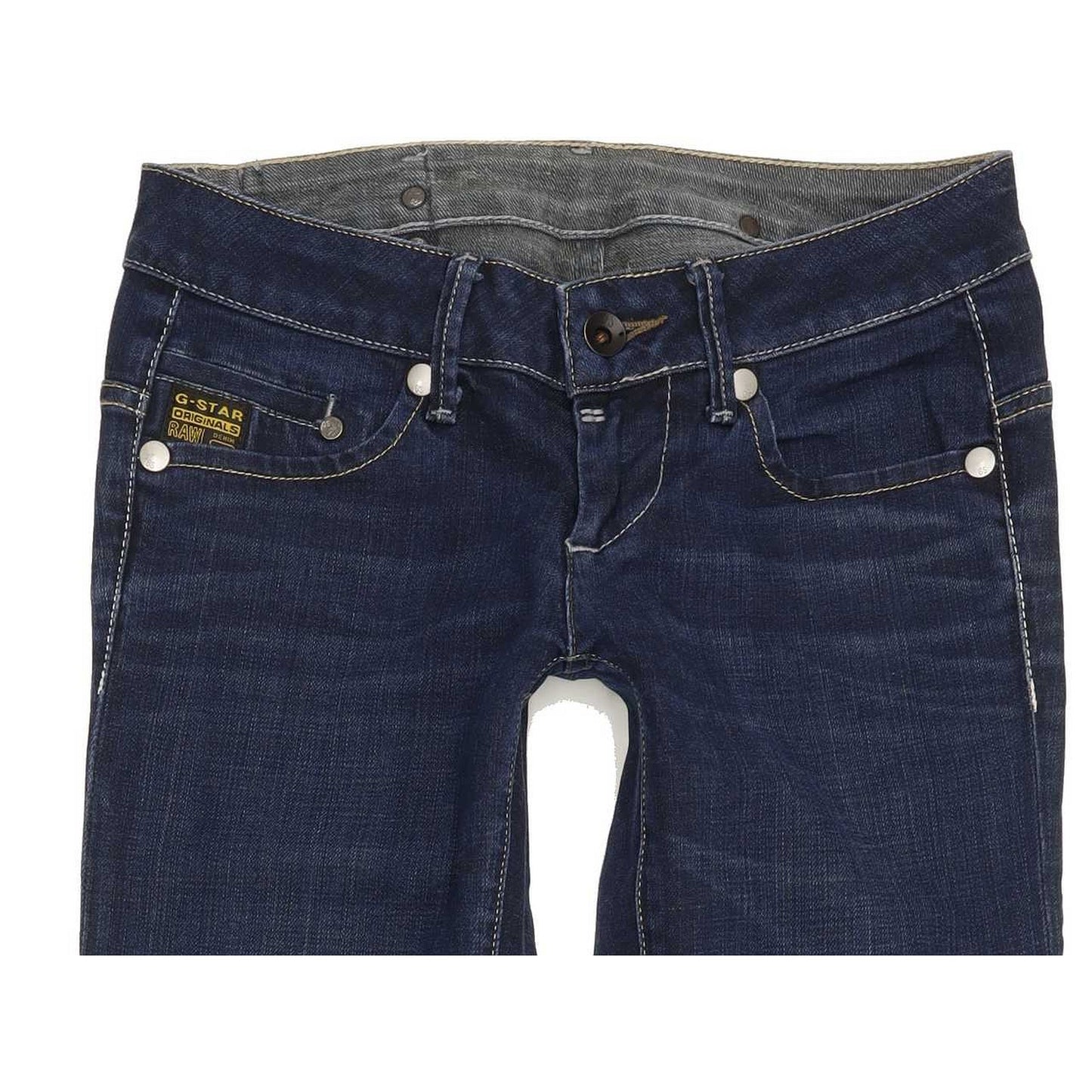 G-Star Midge Women Blue Straight Slim Stretch Jeans W26 L32
