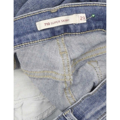 Levi's 710 Super Women Blue Skinny Slim Jeans W29 L28