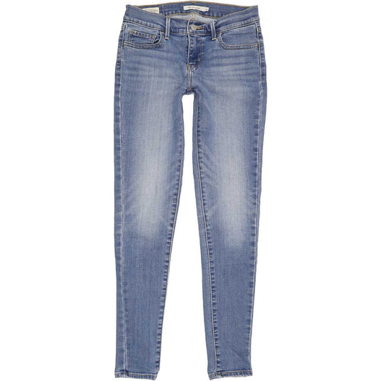 Levi's 710 Super Women Blue Skinny Slim Stretch Jeans W26 L29